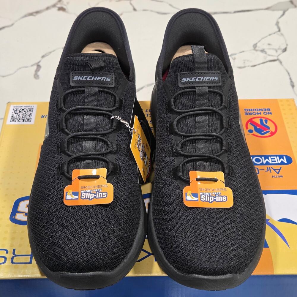 Skechers Slip Ins Summits SR Colsin Size 12 Triple Black 200205 BBK Ons - Picture 4 of 7